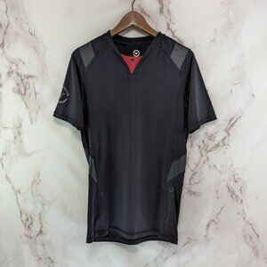 Virus Shirt Mens XL Black Posture Correct Top Short Sleeve T Tee Compression